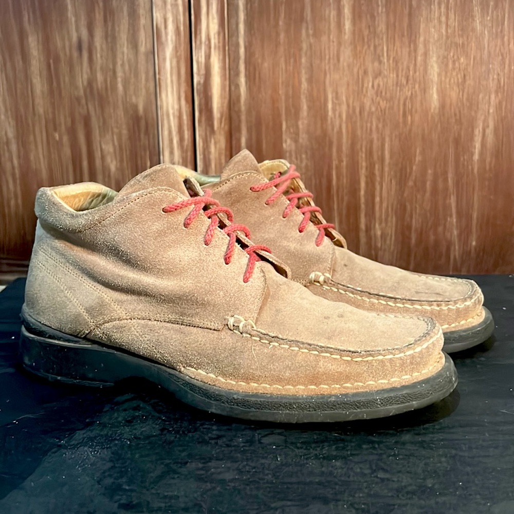 Coach Mens Chukka Moc Toe Boots Tan Suede size 10 Rare HTF